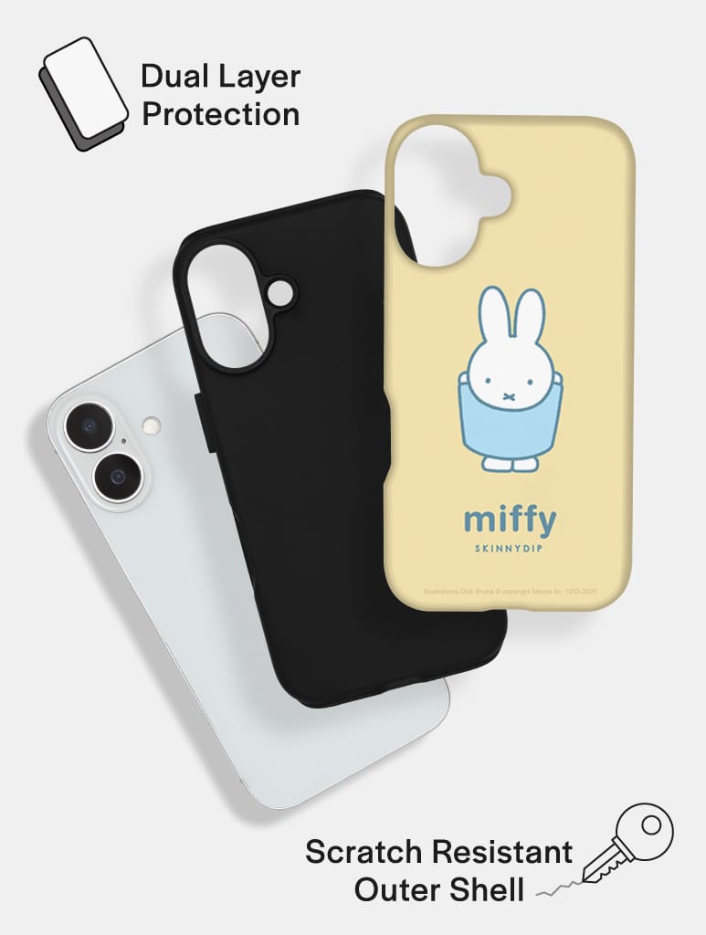 Miffy Yellow Stretch Ultra Protective iPhone Case Phone Cases Skinnydip London