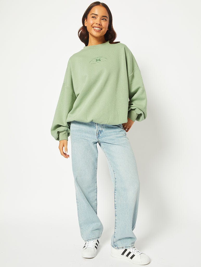 Mind Your Own Vibe Oversized Sweatshirt Hoodies & Sweatshirts Skinnydip London