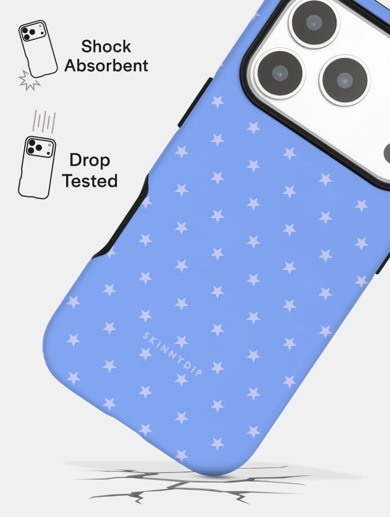 Mini Star Baby Blue Ultra Protective iPhone Case Phone Cases Skinnydip London