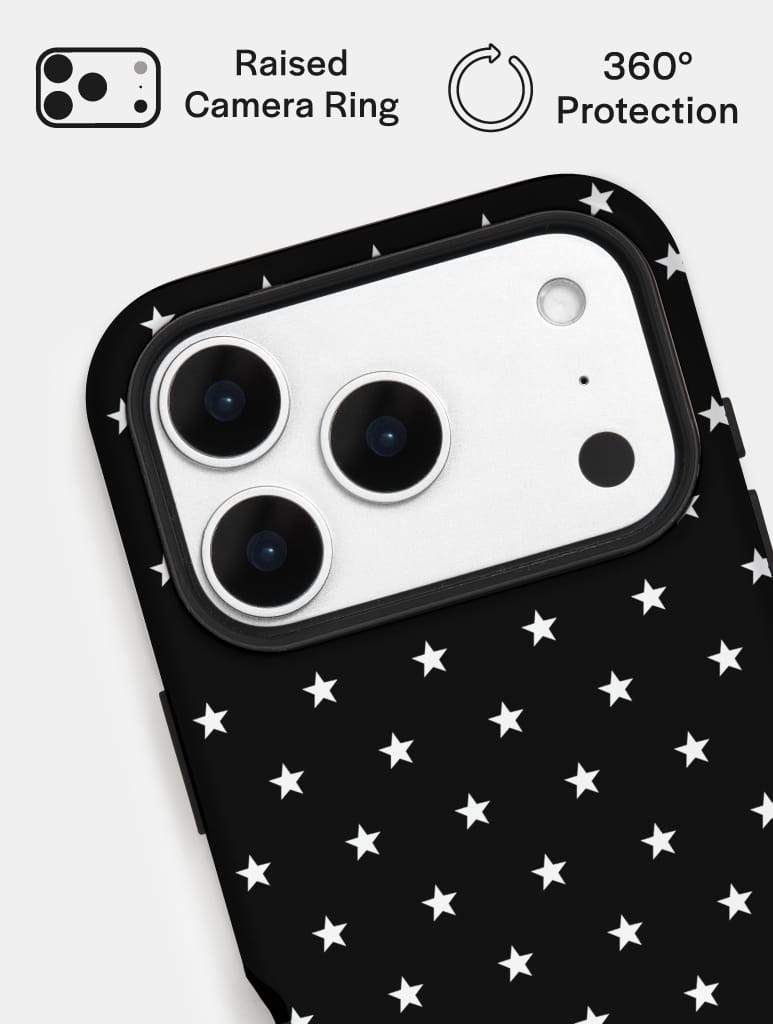 Mini Star Black Ultra Protective iPhone Case Phone Cases Skinnydip London