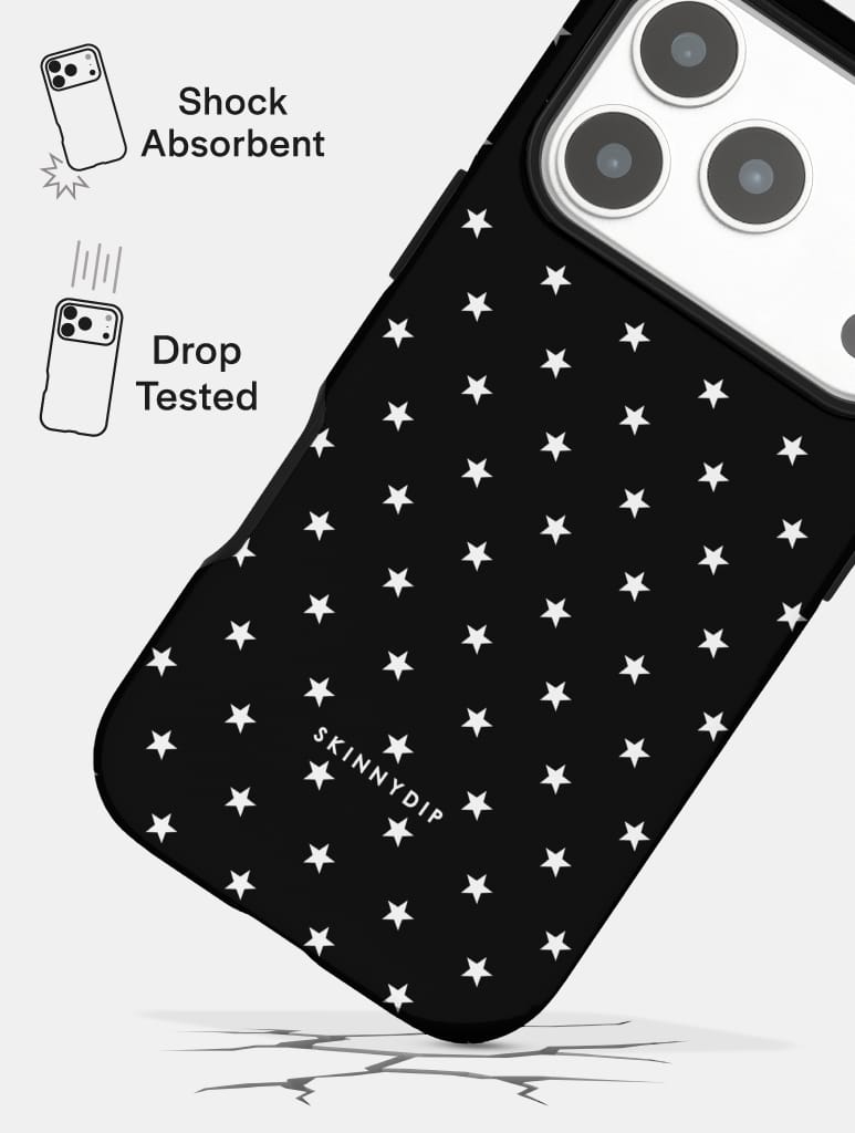 Mini Star Black Ultra Protective iPhone Case Phone Cases Skinnydip London