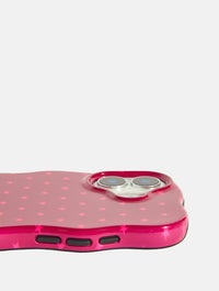 Mini Star Burgundy and Pink Wiggle Ultra Protective iPhone Case Phone Cases Skinnydip London