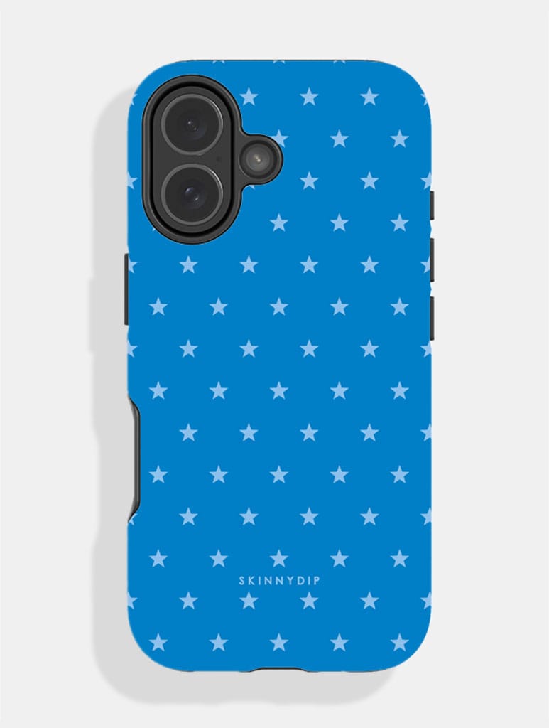 Mini Star Cerulean Blue Ultra Protective iPhone Case Phone Cases Skinnydip London