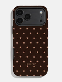 Mini Star Chocolate Brown Ultra Protective iPhone Case Phone Cases Skinnydip London