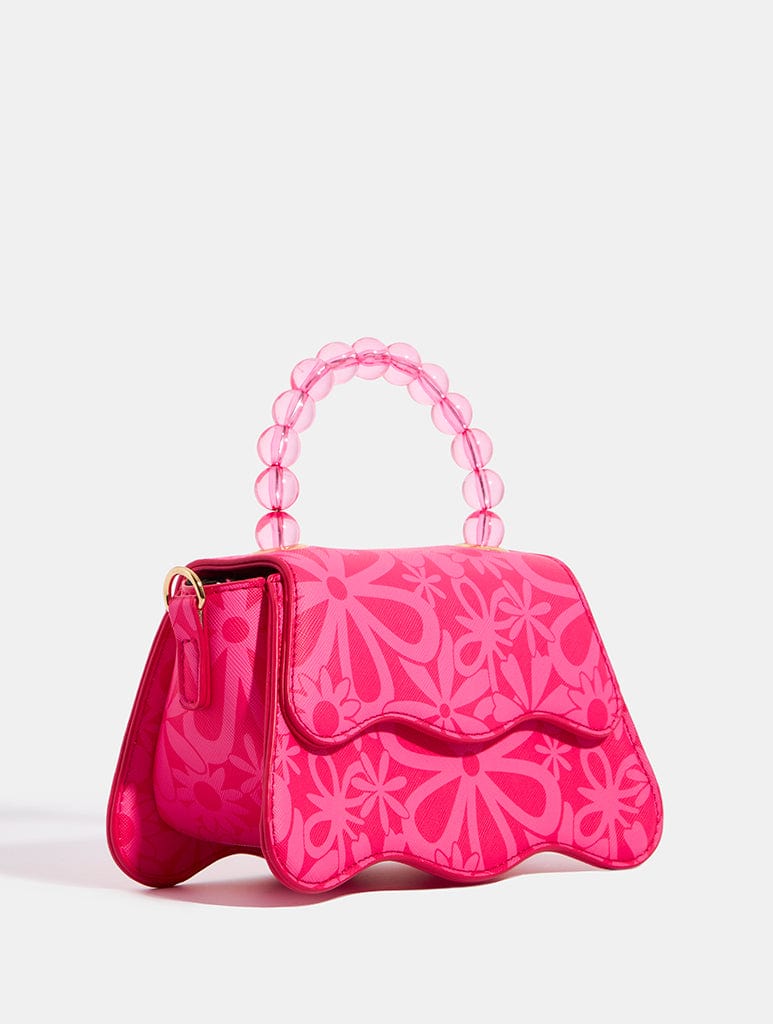 Mini Wave Pink Floral Top Handle Bag Bags Skinnydip London