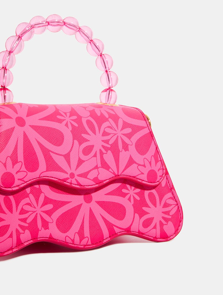 Mini Wave Pink Floral Top Handle Bag Bags Skinnydip London