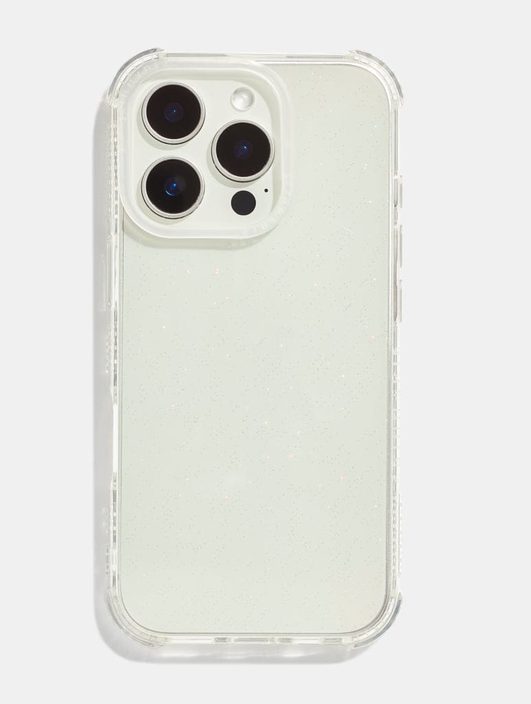 Minimal Glitter Shock iPhone Case with Clear Camera Hole Phone Cases Skinnydip London