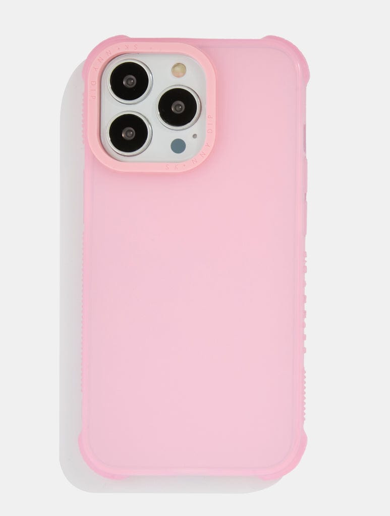 Minimal Hazy Pink Shock iPhone Case Phone Cases Skinnydip London