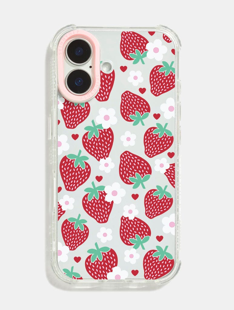Minimal Strawberry Shock iPhone Case Phone Cases Skinnydip London