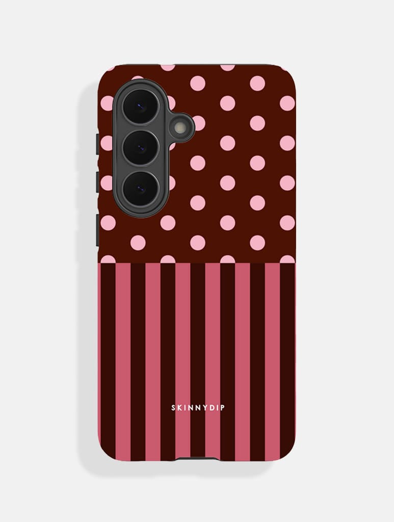 Mixed Pattern Blush And Brown Ultra Protective Samsung Case Phone Cases Skinnydip London