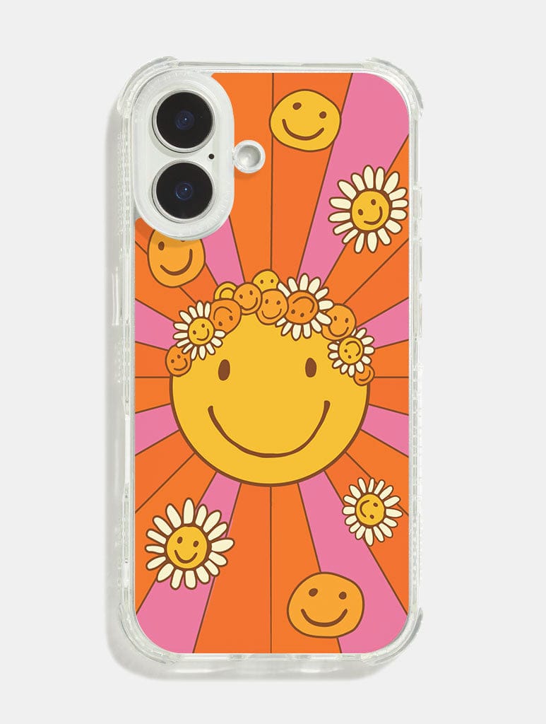 Mojo Valley x Skinnydip Floral Happy Face Shock iPhone Case Phone Cases Skinnydip London