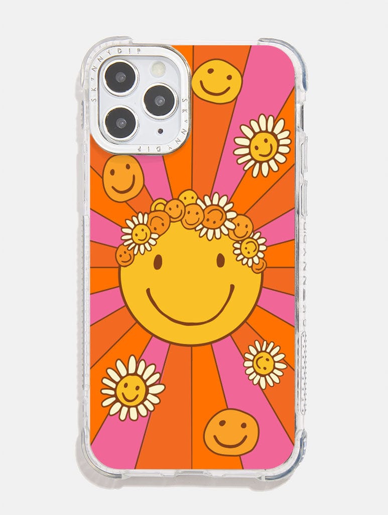 Mojo Valley x Skinnydip Floral Happy Face Shock iPhone Case Phone Cases Skinnydip London