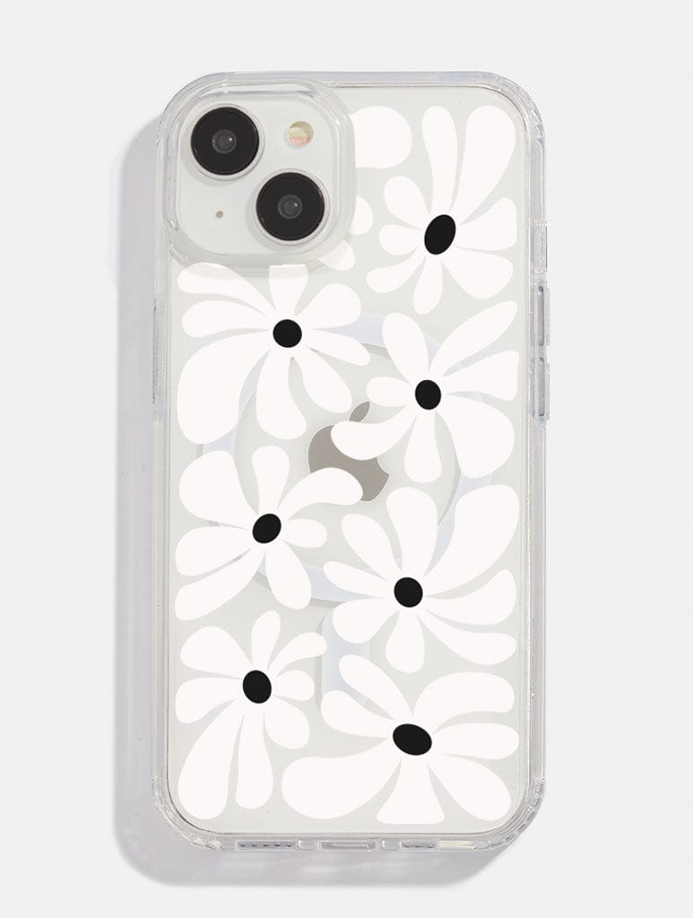 Monochrome Daisy MagSafe iPhone Case Phone Cases Skinnydip London
