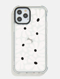 Monochrome Daisy Shock iPhone Case Phone Cases Skinnydip London