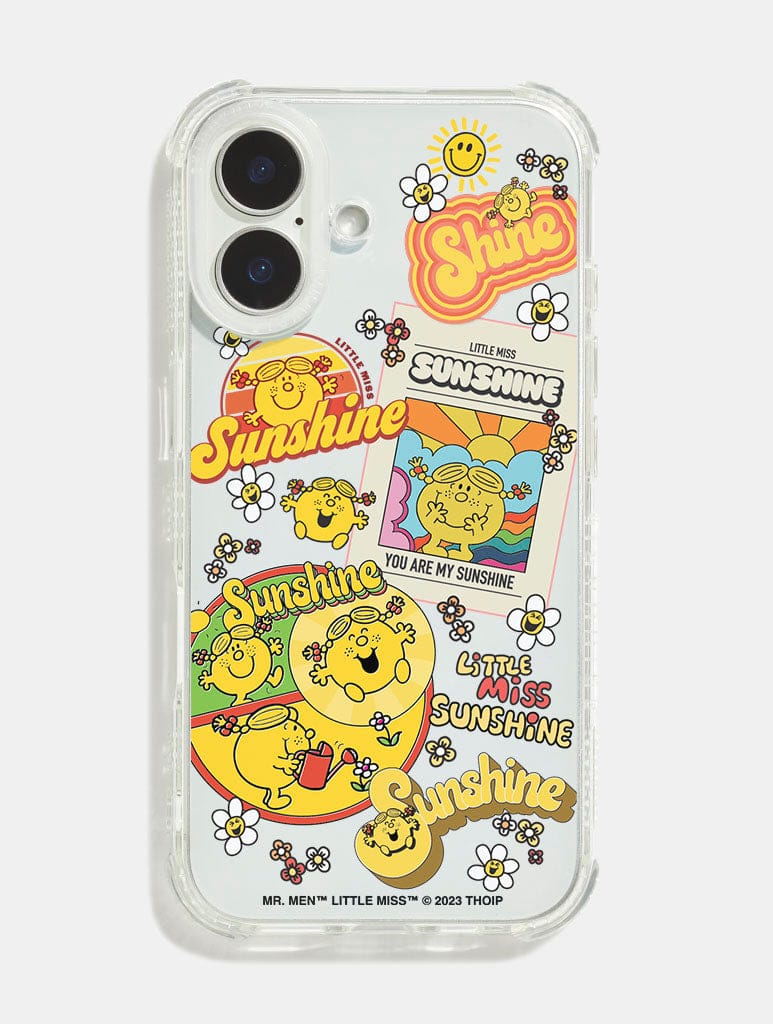 Mr Men and Little Miss x Skinnydip Little Miss Sunshine Sticker Shock iPhone Case Phone Cases Skinnydip London