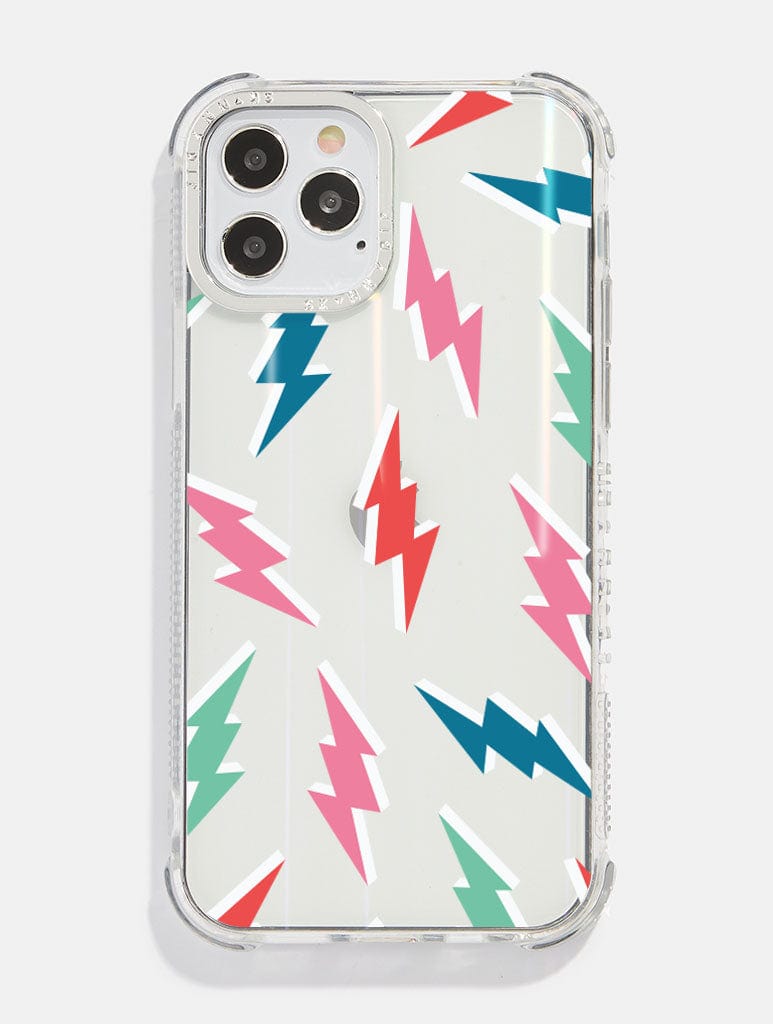 Multicolour Lightning Bolt Shock iPhone Case Phone Cases Skinnydip London