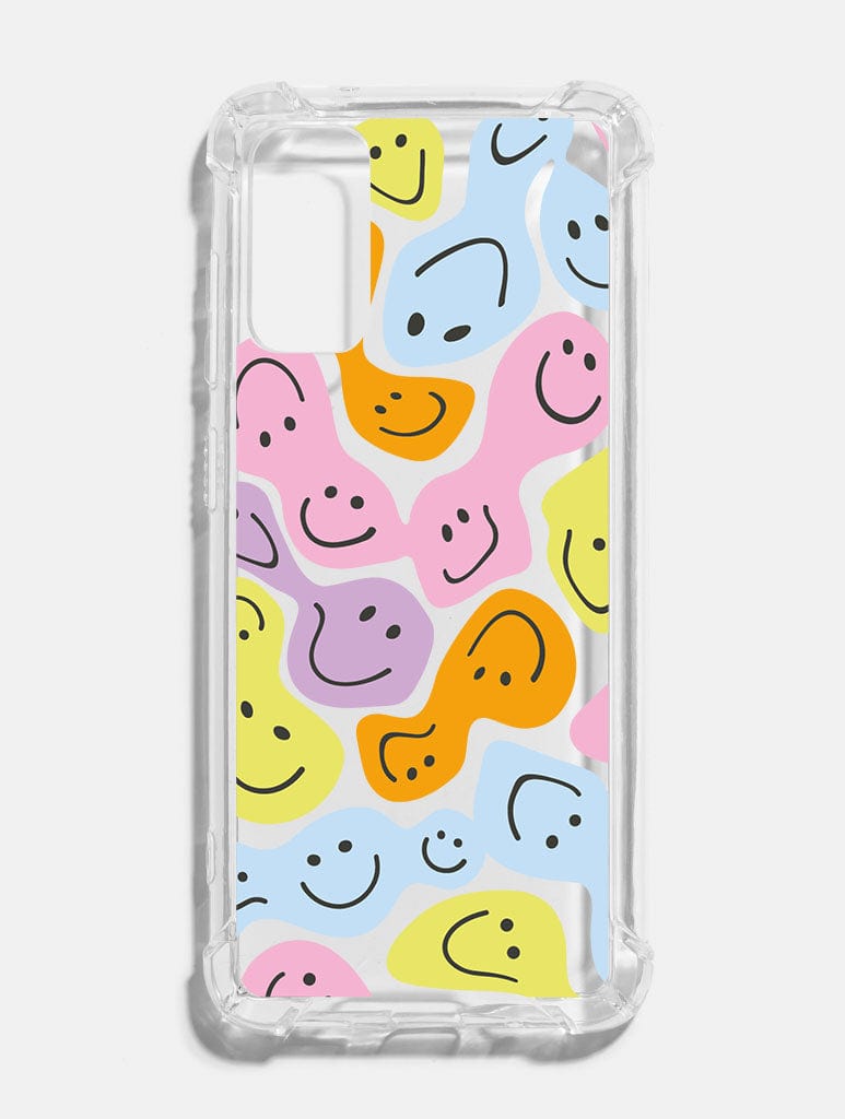 Multicoloured Warped Happy Face Android Case Phone Cases Skinnydip London