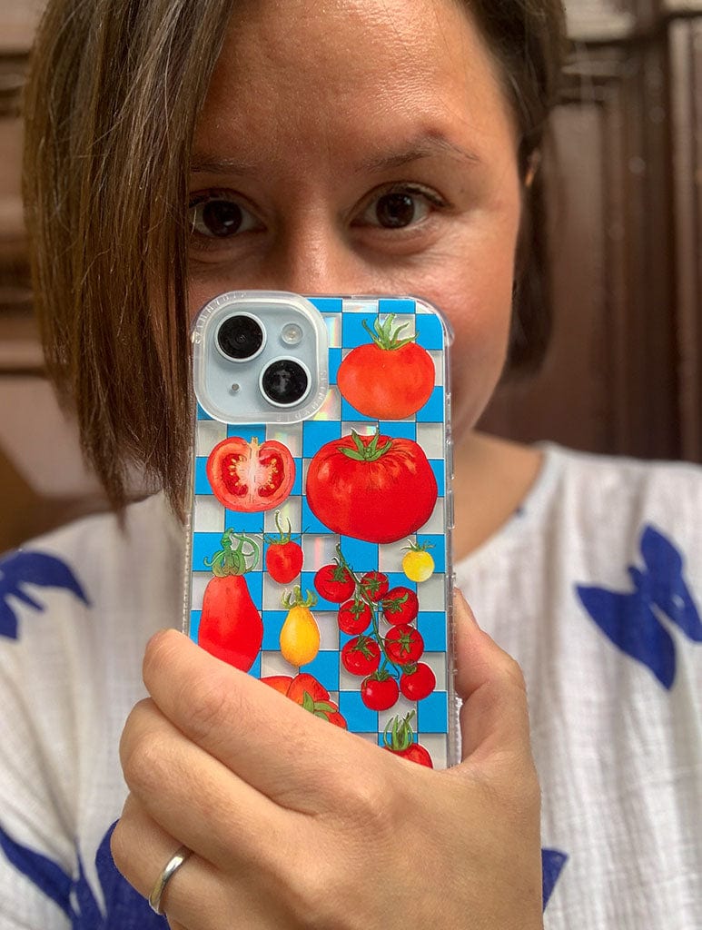 Natdraws x Skinnydip Tomato Girl Shock iPhone Case Phone Cases Skinnydip London