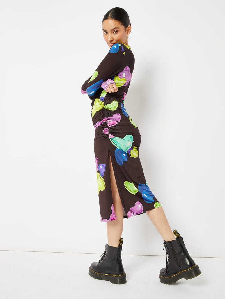 Neon Heart Midi Dress Dresses Skinnydip London