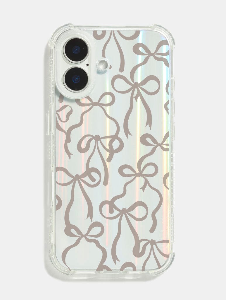 Neutral Bows Shock iPhone Case Phone Cases Skinnydip London