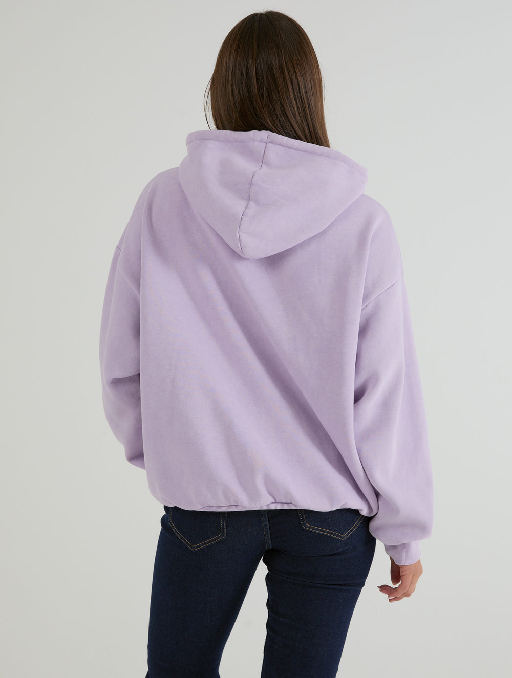 New York Poster Hoodie In Lilac Acid Wash Hoodies & Sweatshirts Skinnydip London