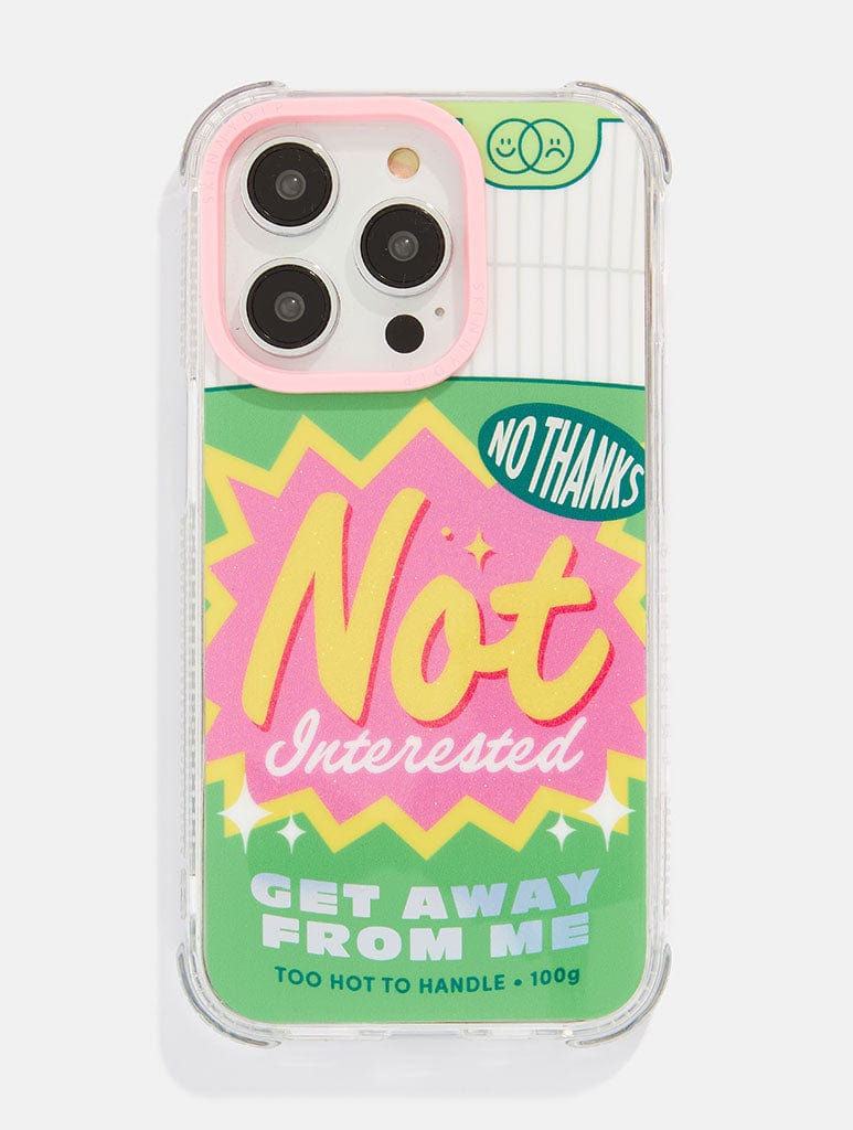 Not Interested Shock iPhone Case Phone Cases Skinnydip London