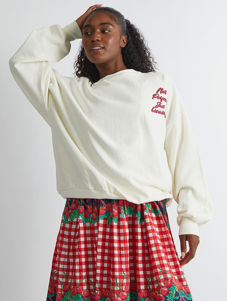 Not Perfect Just Growing Sweatshirt Hoodies & Sweatshirts Skinnydip London