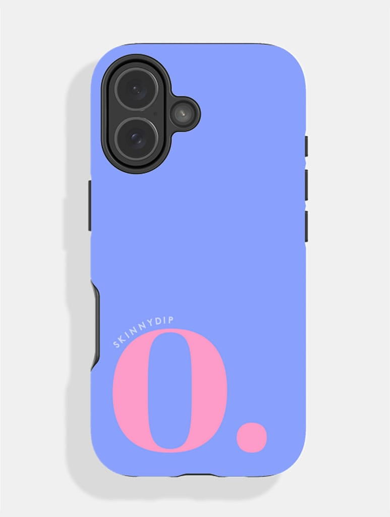 'O' Initial Blue Ultra Protective iPhone Case Phone Cases Skinnydip London