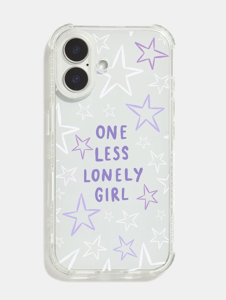One Less Lonely Girl Shock iPhone Case Phone Cases Skinnydip London