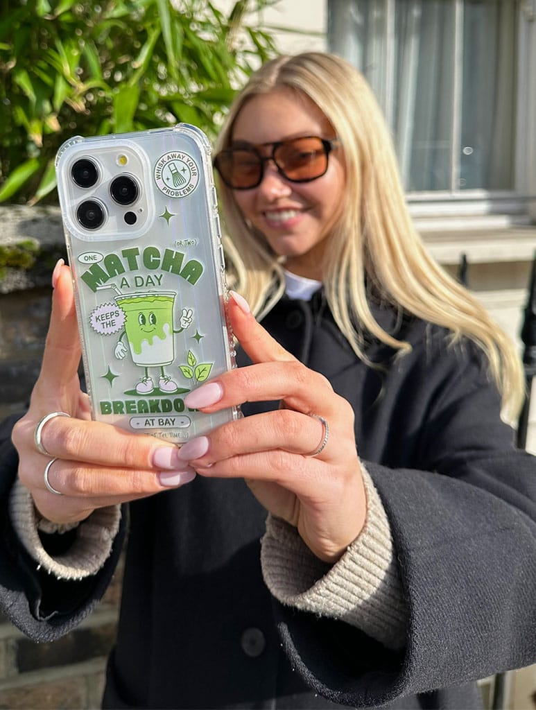 One Matcha A Day Shock iPhone Case Phone Cases Skinnydip London