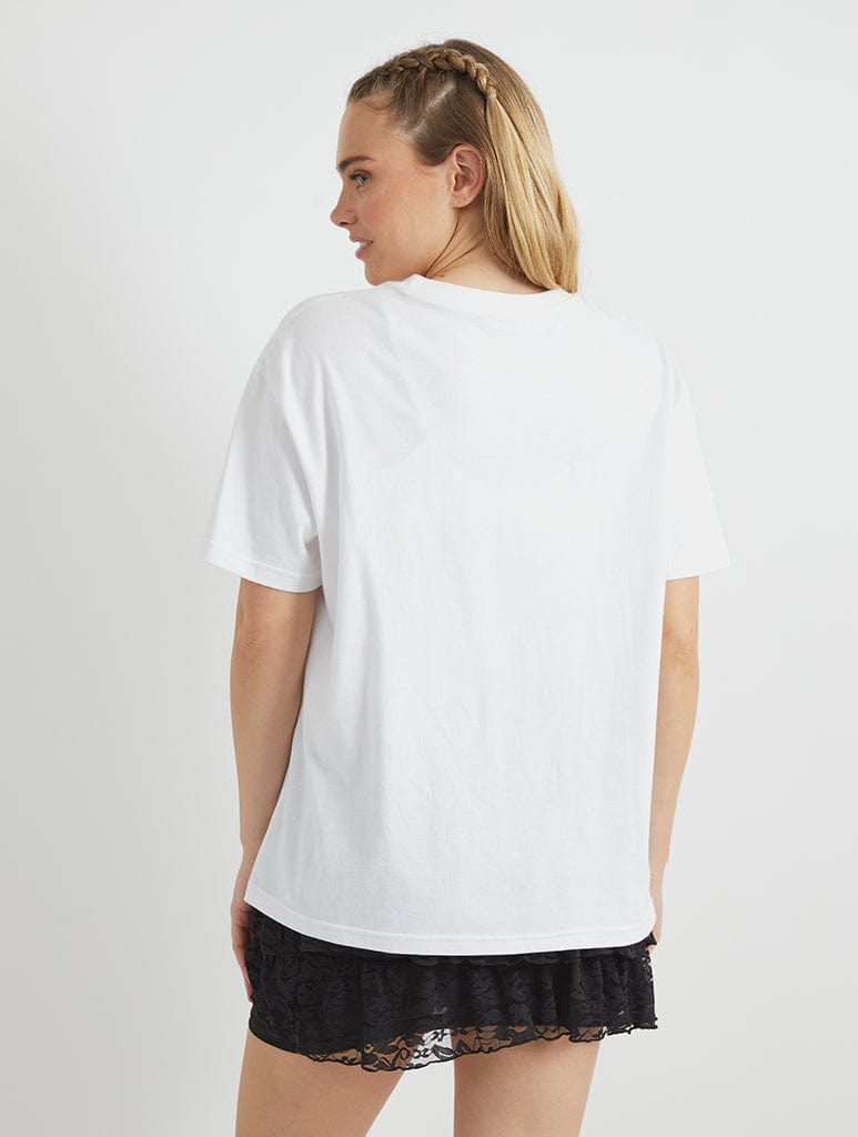 Orange Glow T-Shirt in Ecru Tops & T-Shirts Skinnydip London