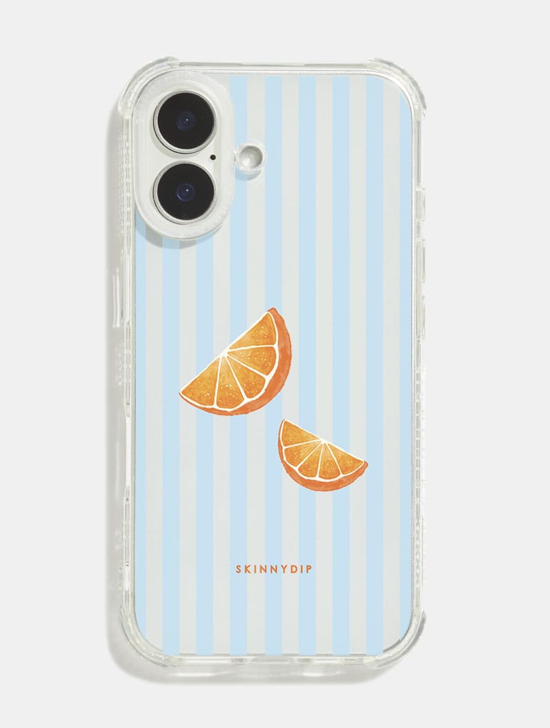 Orange Slices Stripes Shock iPhone Case Phone Cases Skinnydip London