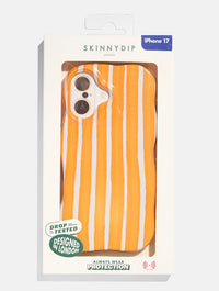 Orange Stripe Ultra Protective iPhone Case Phone Cases Skinnydip London