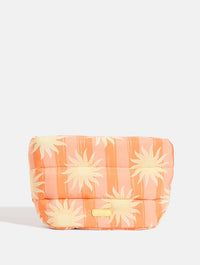 Orange Sunshine Stripe Pillow Pouch Makeup Bag Makeup Bags & Wash Bags Skinnydip London