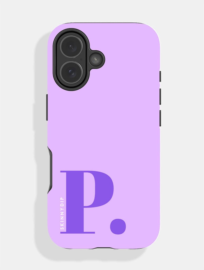 'P' Initial Purple Ultra Protective iPhone Case Phone Cases Skinnydip London