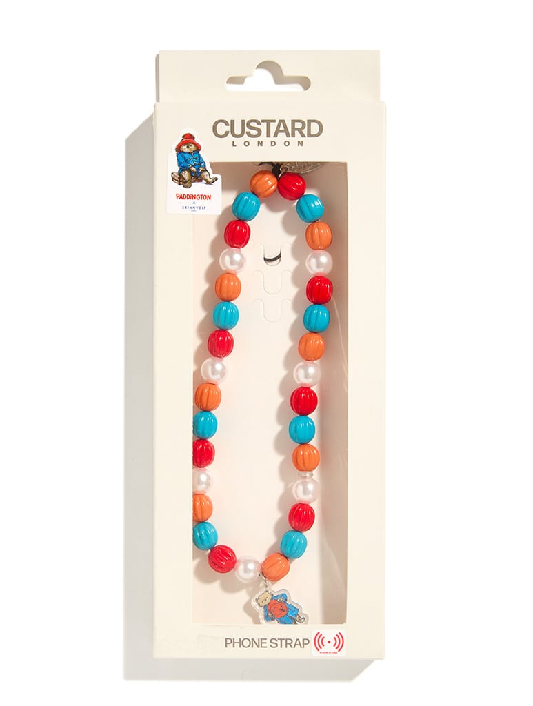 Paddington x Custard Beaded Strap Phone Grips Custard London