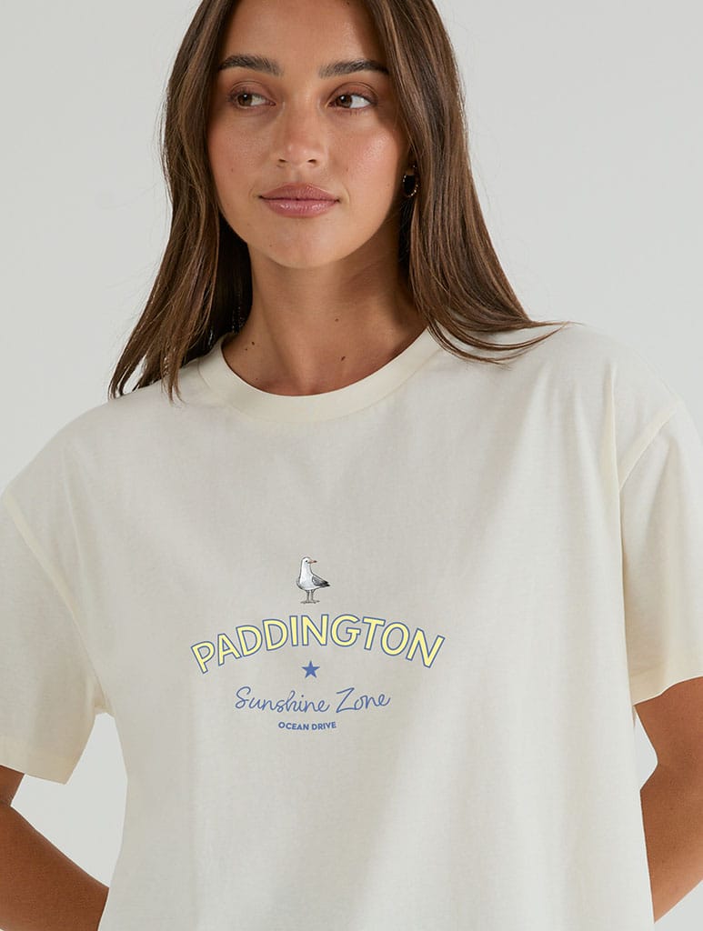 Paddington x Skinnydip Beach Days T-Shirt In White Tops & T-Shirts Skinnydip London