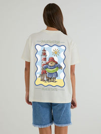 Paddington x Skinnydip Beach Days T-Shirt In White Tops & T-Shirts Skinnydip London