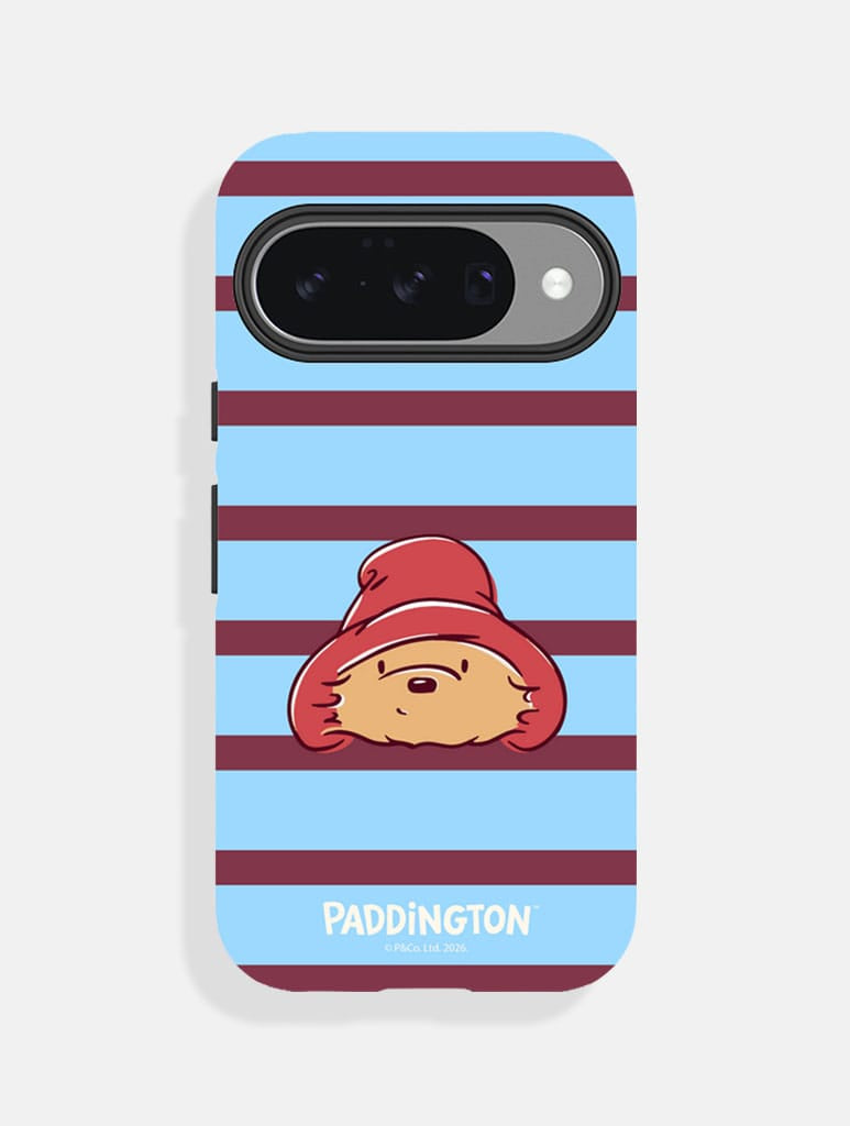 Paddington x Skinnydip Blue and Maroon Stripe Ultra Protective Google Pixel Case Phone Cases Skinnydip London