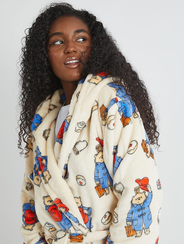 Paddington x Skinnydip Dressing Gown in Cream Lingerie & Nightwear Skinnydip London