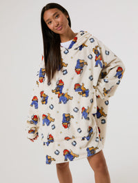 Paddington x Skinnydip Ecru Blanket Hoodie Lingerie & Nightwear Skinnydip London