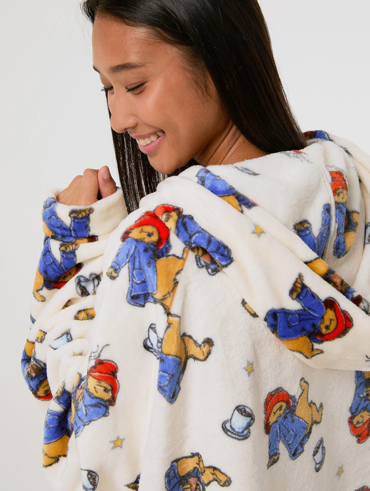 Paddington x Skinnydip Ecru Blanket Hoodie Lingerie & Nightwear Skinnydip London