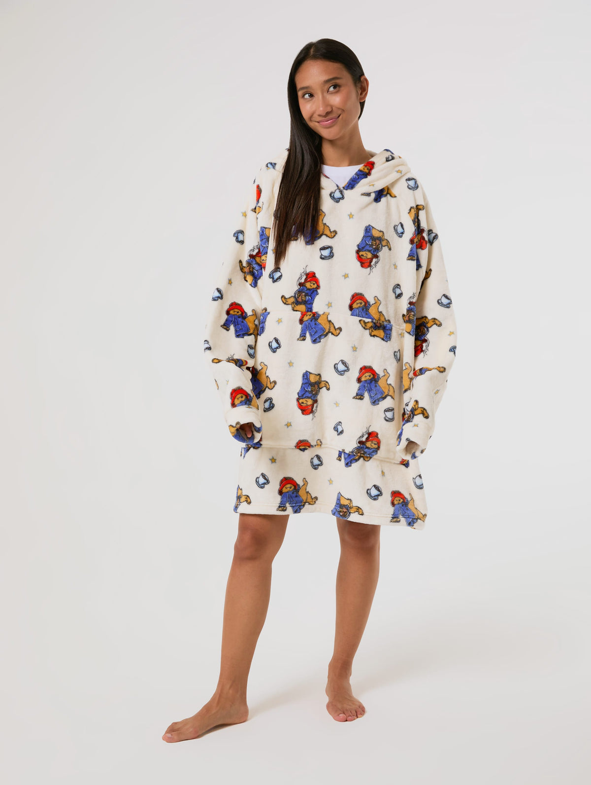 Paddington x Skinnydip Ecru Blanket Hoodie Lingerie & Nightwear Skinnydip London