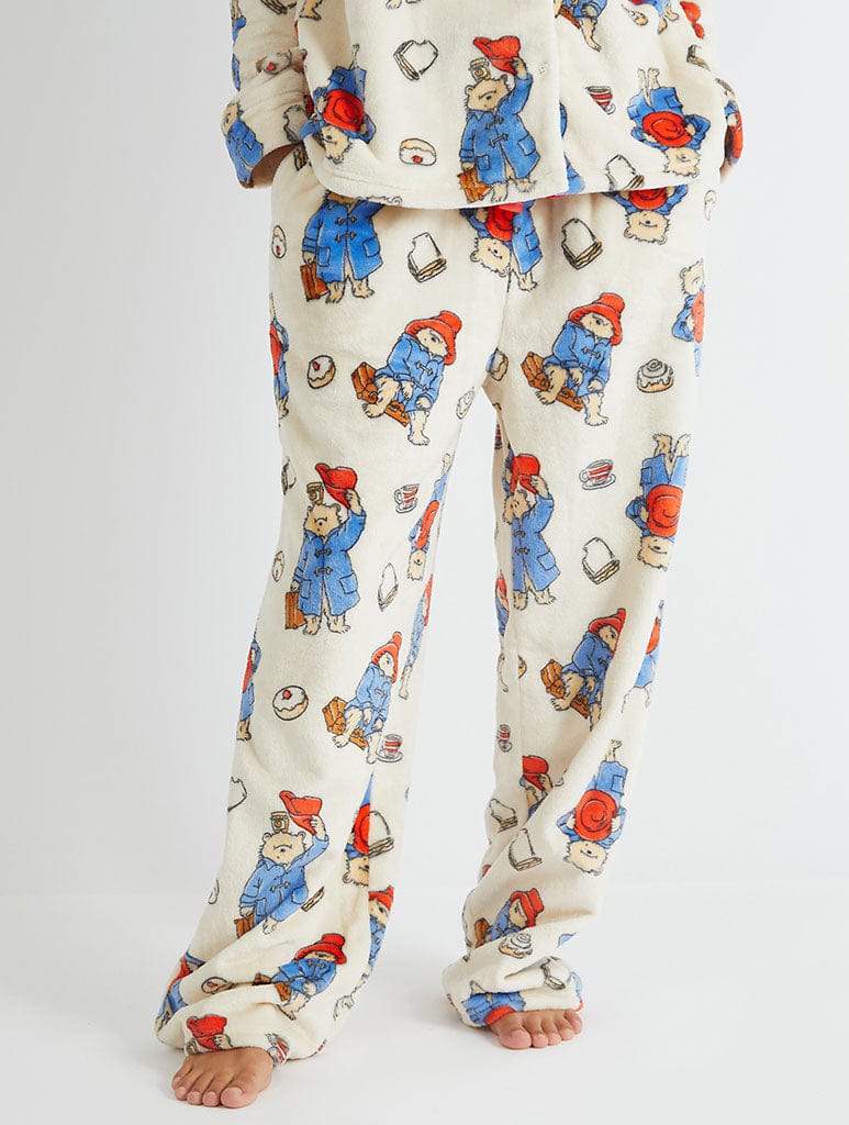 Paddington x Skinnydip Fleece Pyjama Set in Cream Lingerie & Nightwear Skinnydip London