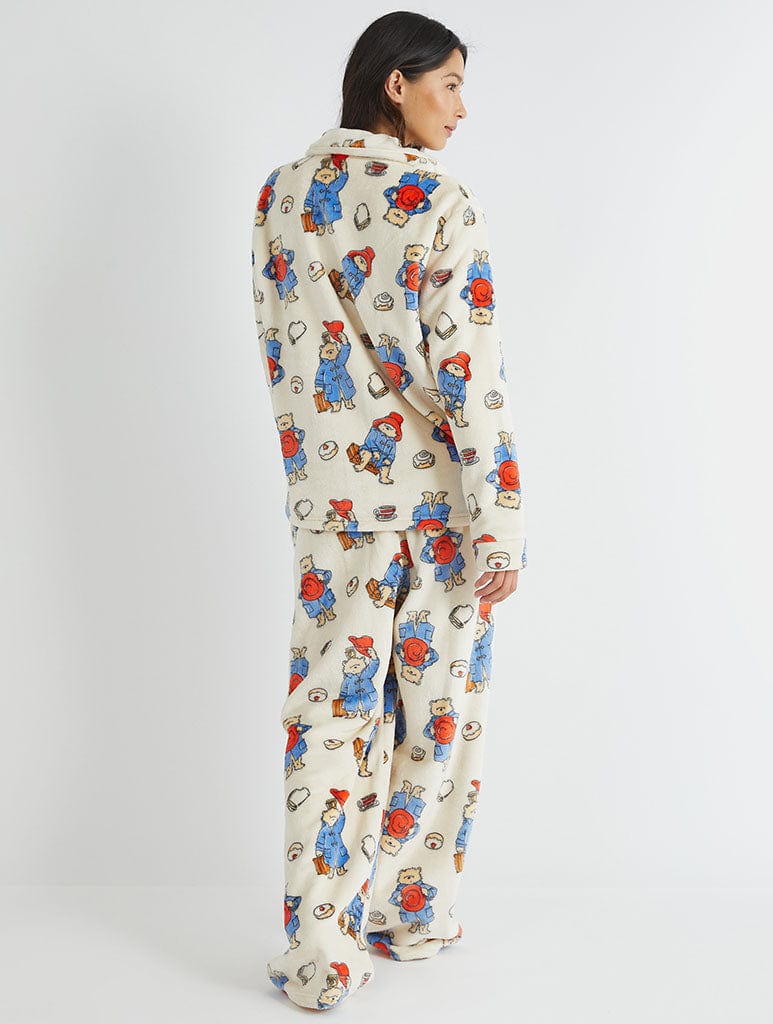 Paddington x Skinnydip Fleece Pyjama Set in Cream Lingerie & Nightwear Skinnydip London
