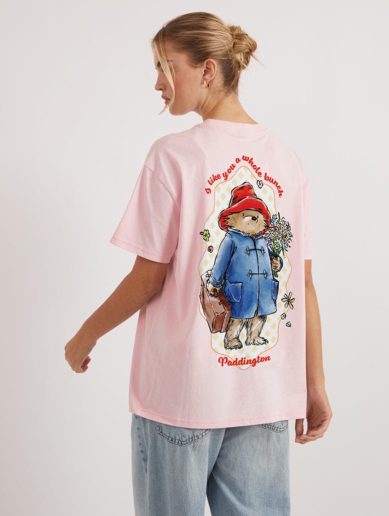 Paddington x Skinnydip Flower Bouquet T-Shirt In Pink Tops & T-Shirts Skinnydip London