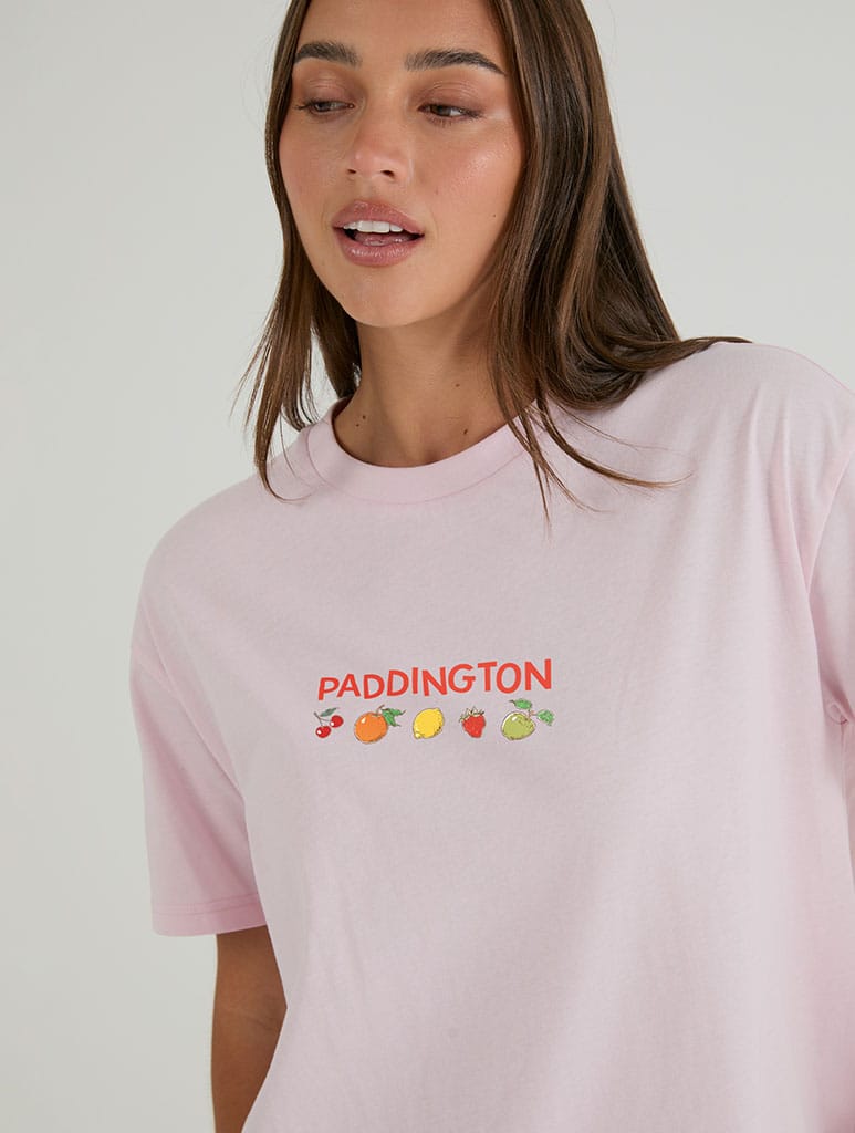 Paddington x Skinnydip Fruit Market T-Shirt In Pink Tops & T-Shirts Skinnydip London
