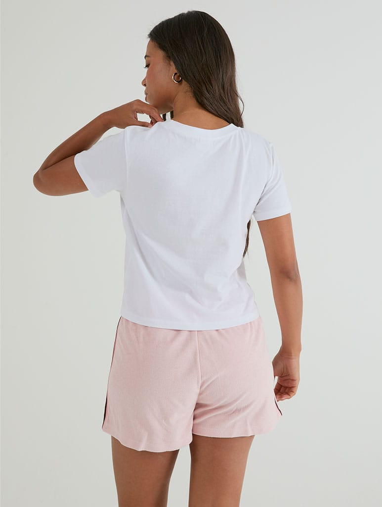 Paddington x Skinnydip Game Set Match Baby T-Shirt In White Tops & T-Shirts Skinnydip London