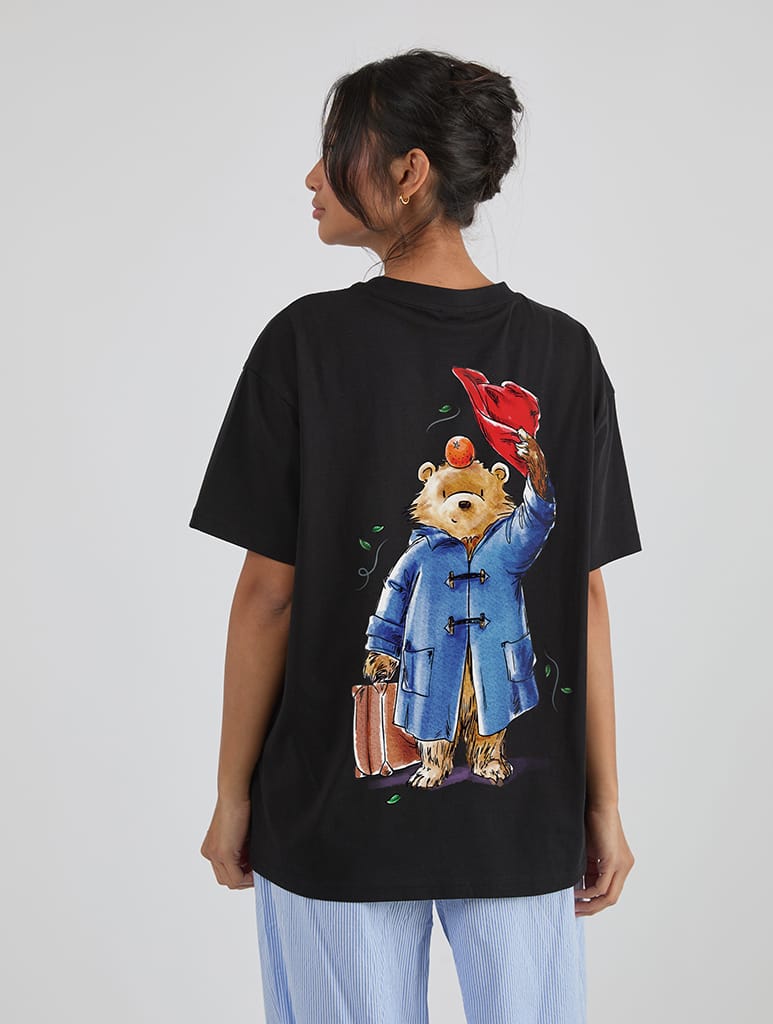 Paddington x Skinnydip Hats Off T-Shirt In Black Tops & T-Shirts Skinnydip London