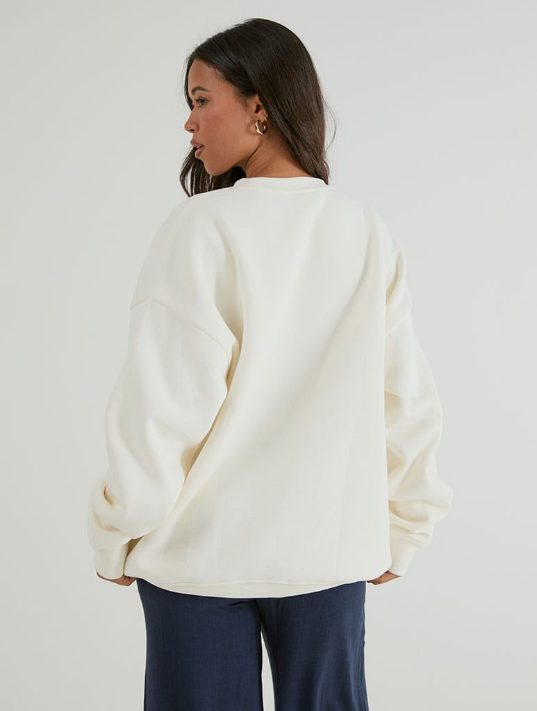 Paddington x Skinnydip Home Is Where The Marmalade Sandwiches Are Sweatshirt In White Hoodies & Sweatshirts Skinnydip London